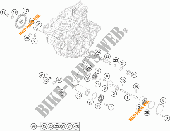 OLPUMPE für KTM 350 EXC-F 2018