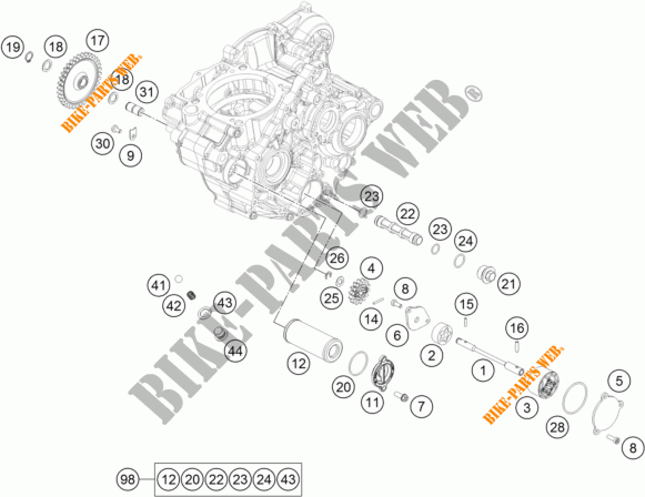 OLPUMPE für KTM 350 EXC-F 2017
