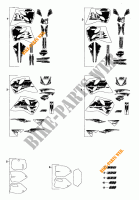 AUFKLEBER für KTM 350 E-XC 4T 1994