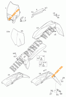 PLASTIK für KTM 250 EXC 2001