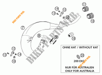 AUSPUFF für KTM 200 EXC 2001