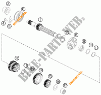 GETRIEBE HAUPTWELLE für KTM RC 125 BLACK ABS 2014