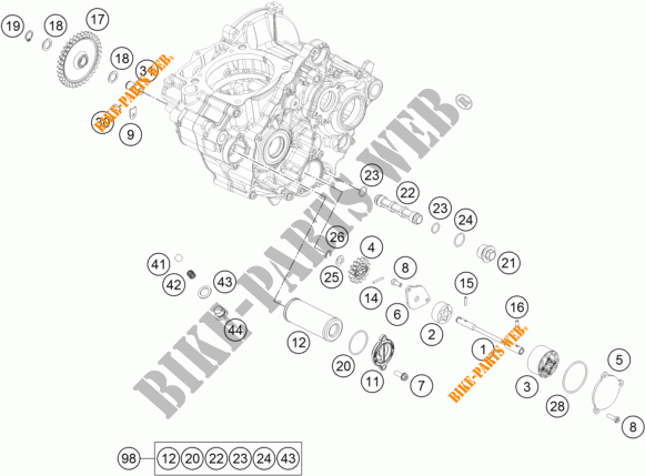 OLPUMPE für KTM 250 SX-F FACTORY EDITION 2015