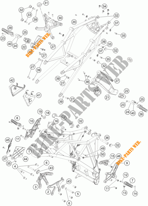 RAHMEN für KTM 1290 SUPER DUKE R SPECIAL EDITION ABS 2016