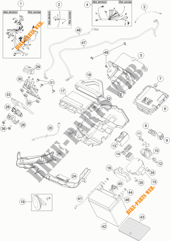 KABELBAUM ELEKTRIC für KTM 1290 SUPER DUKE R SPECIAL EDITION ABS 2016