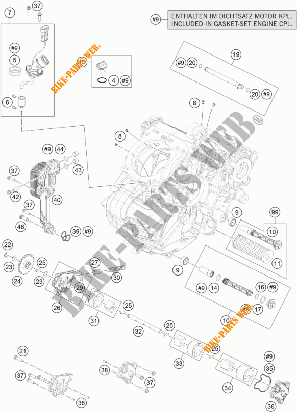 OLPUMPE für KTM 1290 SUPER DUKE R SPECIAL EDITION ABS 2016