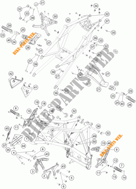 RAHMEN für KTM 1290 SUPER DUKE R SPECIAL EDITION ABS 2016