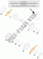 GETRIEBE HAUPTWELLE für KTM 125 SX 2012