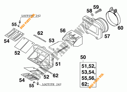 MEMBRANENBLOCK für KTM 125 SX 1999