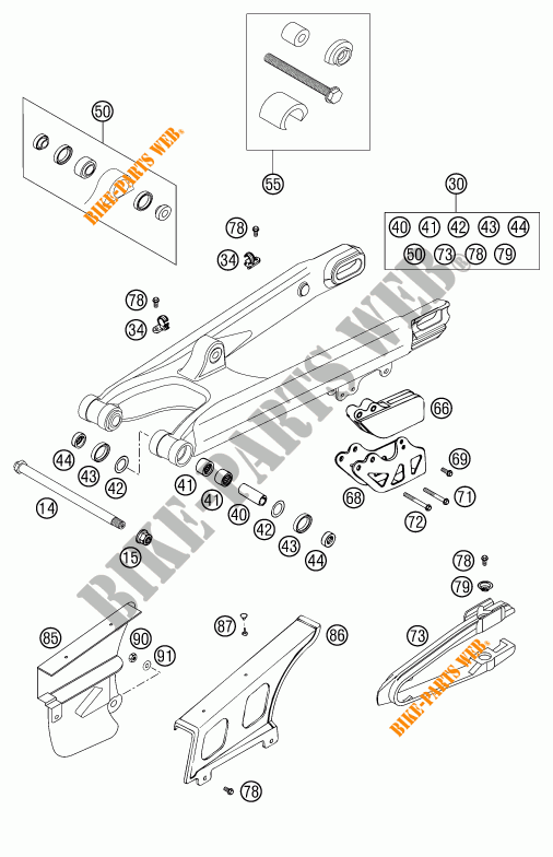 SCHWINGE für KTM 125 SX 2001