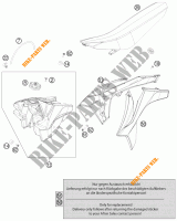 TANK / SITZBANK für KTM 450 SX-F FACTORY REPLICA 2012