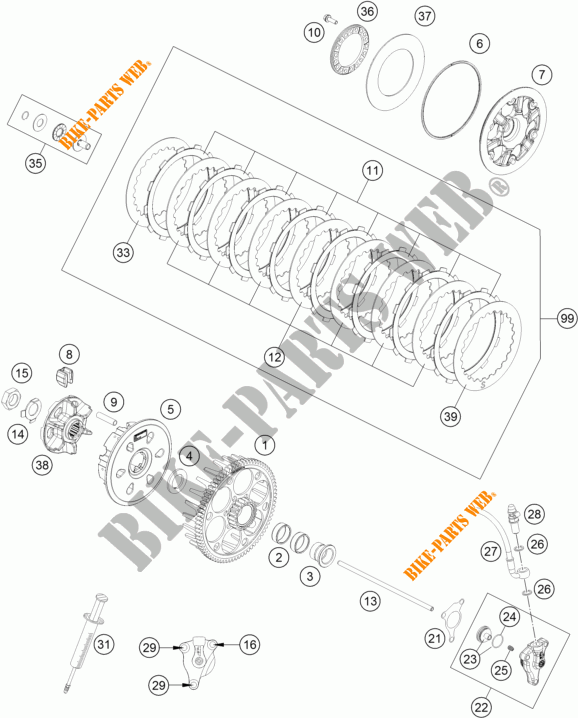 KUPPLUNG für KTM 450 SX-F FACTORY EDITION 2016