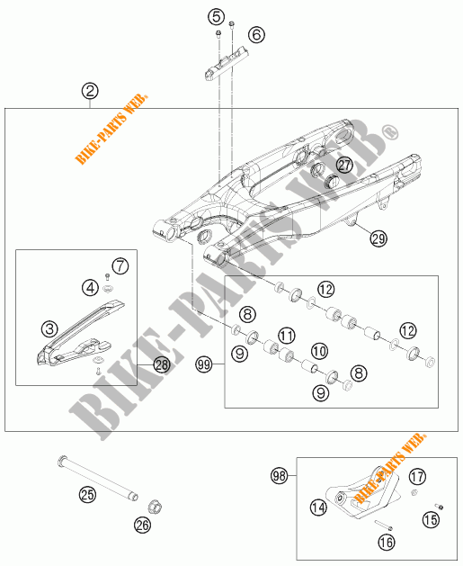 SCHWINGE für KTM 450 SX-F FACTORY EDITION 2013