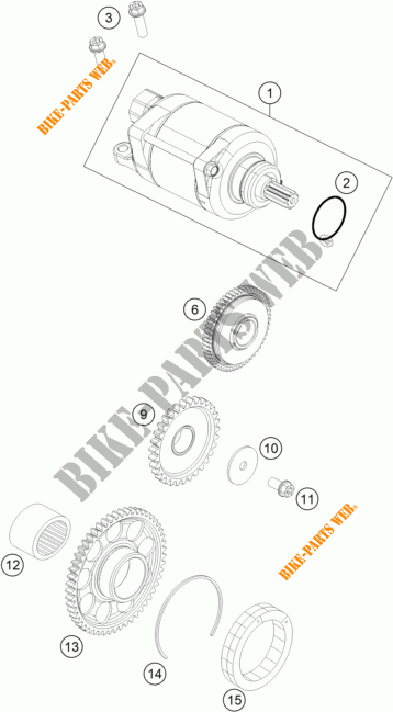 ANLASSER für KTM 350 SX-F 2018