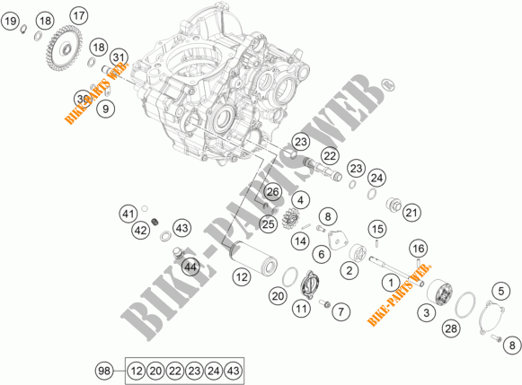 OLPUMPE für KTM 350 SX-F 2018