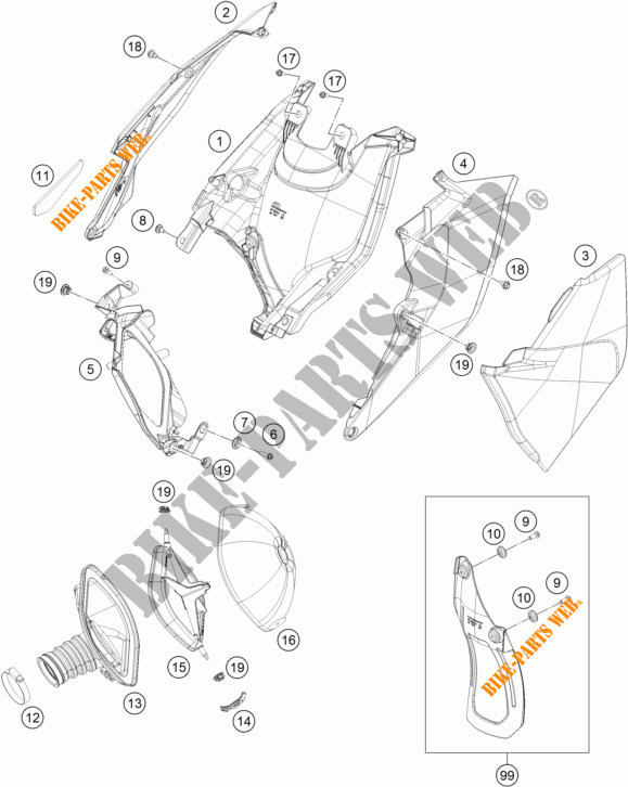 LUFTFILTER für KTM 350 SX-F 2016