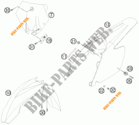 PLASTIK für KTM 85 SX 19/16 2012