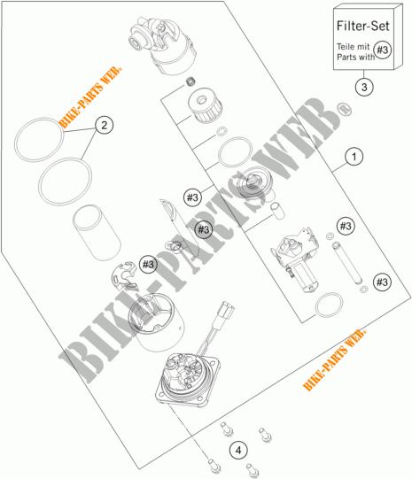 BENZINPUMPE für KTM 1290 SUPER DUKE R BLACK ABS 2016