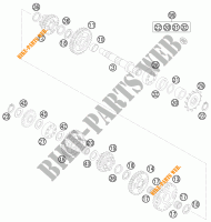 GETRIEBE VORGELEGEWELLE für KTM 85 SX 19/16 2011