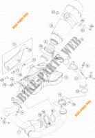 AUSPUFF für KTM 1290 SUPER DUKE R ORANGE ABS 2016