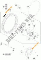 VORDERRADFELGE für KTM 65 SXS 2014