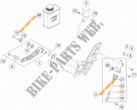 BREMSPUMPE HINTEN für KTM 1290 SUPER DUKE R ORANGE ABS 2015