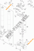 GABEL / GABELBRÜCKE für KTM 1290 SUPER DUKE R ORANGE ABS 2015