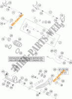 GETRIEBE SCHALT für KTM 1290 SUPER DUKE R ORANGE ABS 2015