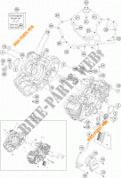 MOTORGEHÄUSE für KTM 1290 SUPER DUKE R ORANGE ABS 2015