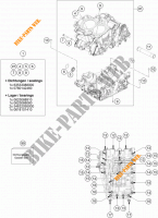 MOTORGEHÄUSE für KTM 790 DUKE L 35KW A2 ORANGE 2019