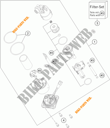 BENZINPUMPE für KTM 1290 SUPER DUKE R BLACK ABS 2015