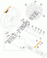 VORDERRADFELGE für KTM 990 SUPER DUKE R 2012