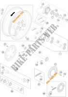 HINTERRADFELGE für KTM 990 SUPER DUKE R 2012