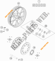 VORDERRADFELGE für KTM 1290 S ADVENTURE S ORANGE 2020