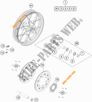 VORDERRADFELGE für KTM 1290 SUPER ADVENTURE S SILVER 2020