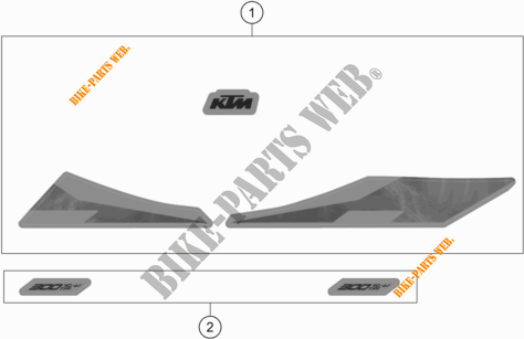 AUFKLEBER für KTM 300 XC-W TPI 2020