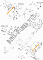 HECKRAHMEN für KTM 1290 SUPER DUKE GT WHITE 2021