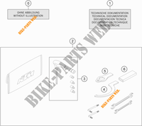 BORDWERKZEUG / HANDBUCH / OPTIONEN für KTM 1290 SUPER DUKE R BLACK 2021
