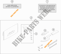 BORDWERKZEUG / HANDBUCH / OPTIONEN für KTM 1290 SUPER DUKE R BLACK 2021