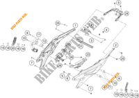 HECKRAHMEN für KTM 890 DUKE L ORANGE 2021