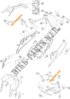 PLASTIK für KTM 390 DUKE ORANGE - IKD 2020