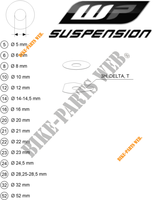 WP SHIMS FOR SETTING für KTM 50 SX FACTORY EDITION 2021