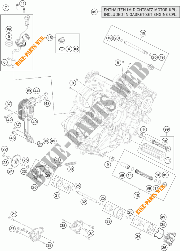 OLPUMPE für KTM 1290 SUPER DUKE GT GREY 2017