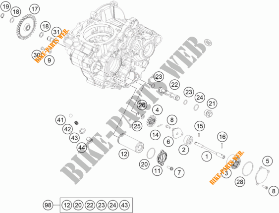OLPUMPE für KTM 350 XC-F FACTORY EDITION 2022