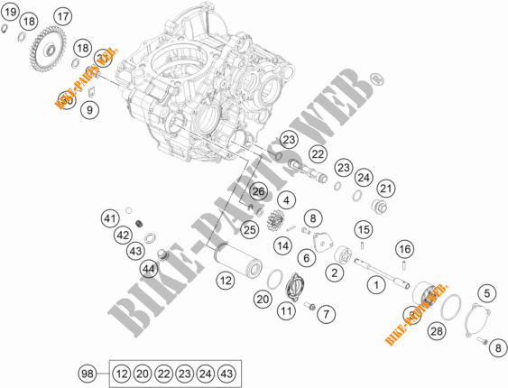 OLPUMPE für KTM 350 EXC-F FACTORY EDITION 2022
