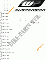 WP SHIMS FOR SETTING für KTM 500 EXC-F 2022