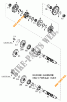GETRIEBE VORGELEGEWELLE für KTM 640 DUKE II LIME 2001