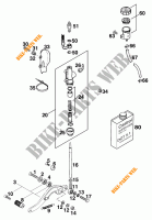 BREMSPUMPE HINTEN für KTM 620 DUKE-E 1997