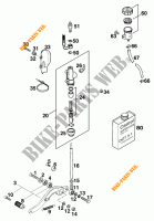 BREMSPUMPE HINTEN für KTM 620 DUKE-E 37KW 1997