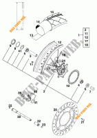 VORDERRADFELGE für KTM 620 DUKE 37KW 1996